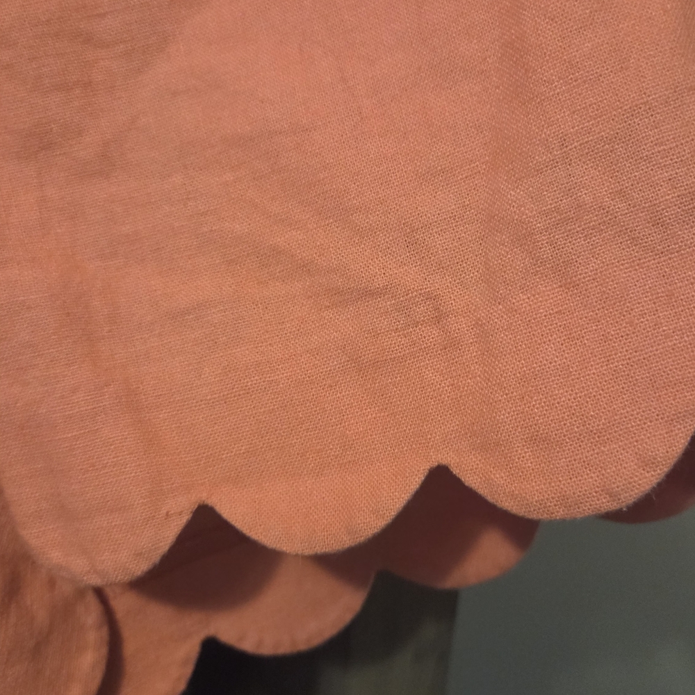 J. Crew High Waist Coral Scalloped Shorts - Picture 5 of 6